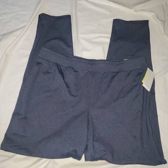 NWT All in Motion Navy Blue Nylon Jogger Pant Large - Picture 1 of 7